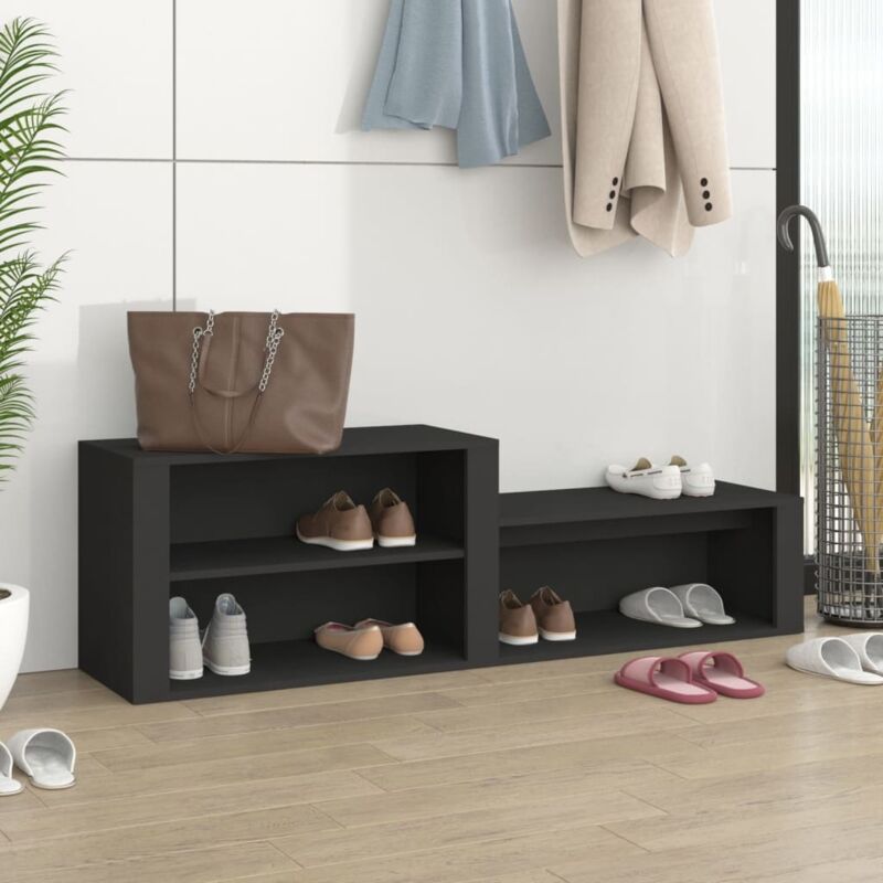 foto del prodotto scarpiera nero 150x35x45 cm in legno multistrato vidaxl