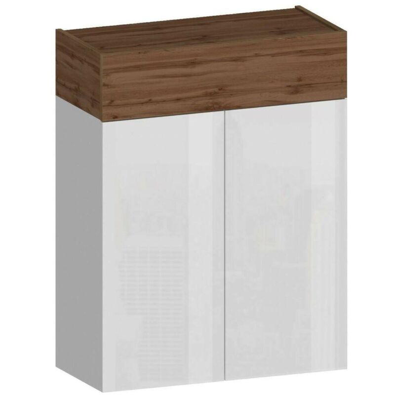 foto del prodotto scarpiera oliviero, porta scarpe salvaspazio a 3 ante, armadio multifunzione da ingresso, 76x38h100 cm, bianco e rovere dmora
