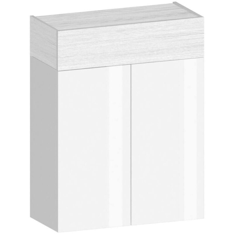 foto del prodotto scarpiera oliviero, porta scarpe salvaspazio a 3 ante, armadio multifunzione da ingresso, 76x38h100 cm, bianco effetto larice dmora