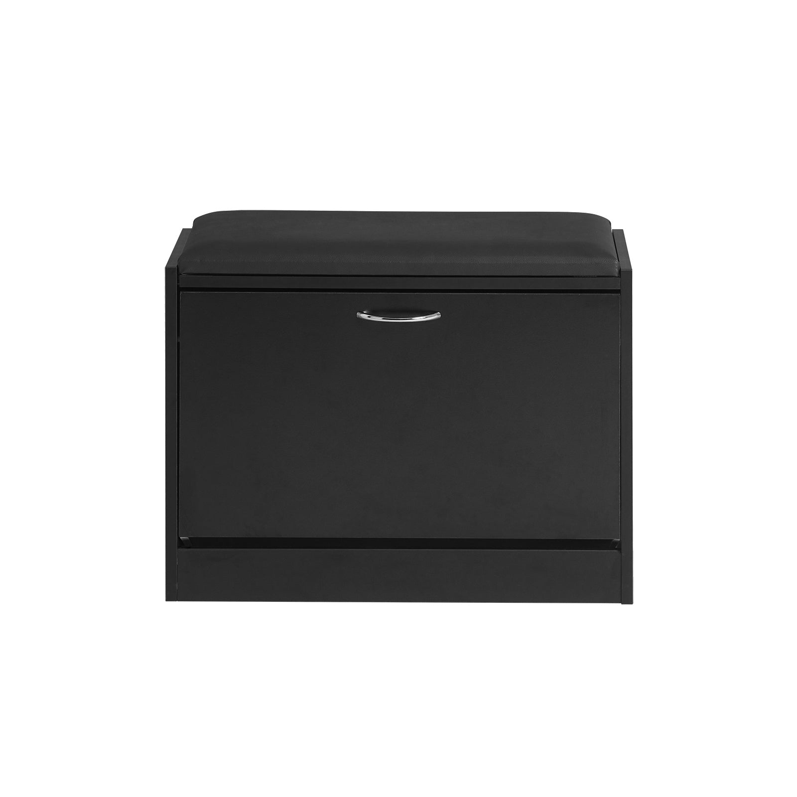 foto del prodotto scarpiera panca scarpiera portascarpe con seduta nero profondit 30cm fsr16 sch