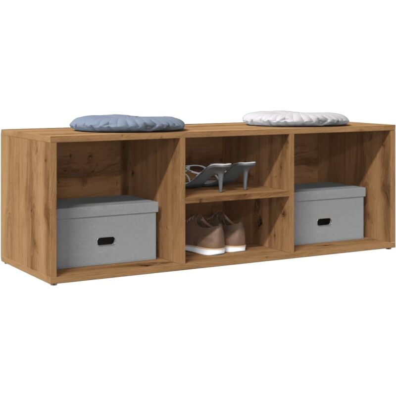 foto del prodotto scarpiera rovere artigianale 105x35x35 cm in legno multistrato vidaxl