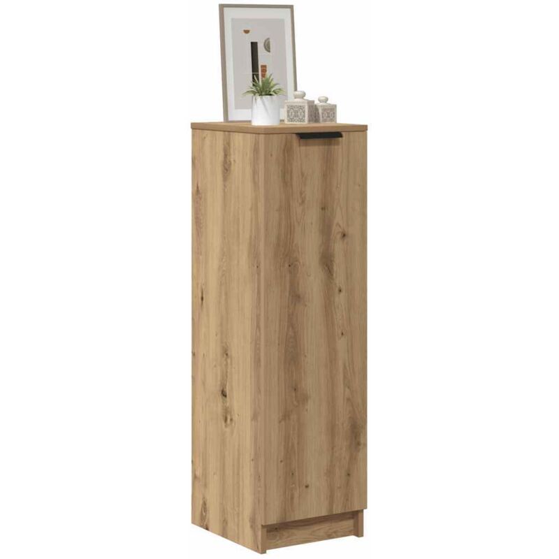 foto del prodotto scarpiera rovere artigianale 29,5x35x100,5 cm in truciolato vidaxl