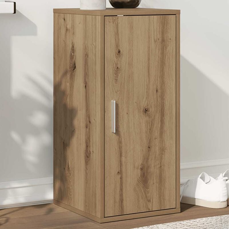 foto del prodotto scarpiera rovere artigianale 32x35x70 cm in legno multistrato vidaxl