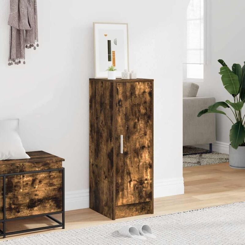 foto del prodotto scarpiera rovere fumo 32x35x92 cm in legno multistrato - vidaxl