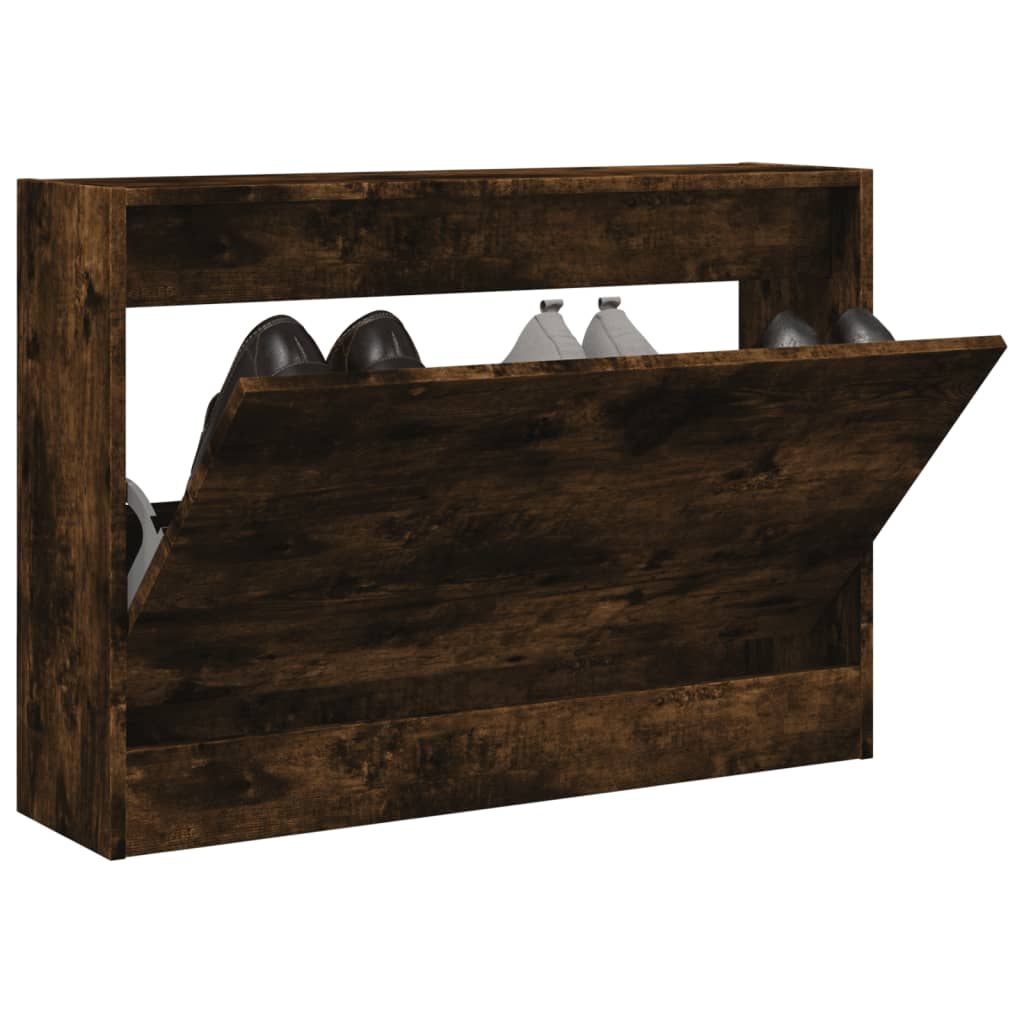 foto del prodotto scarpiera rovere fumo 80x21x57 cm in legno multistratocod mxl 110793