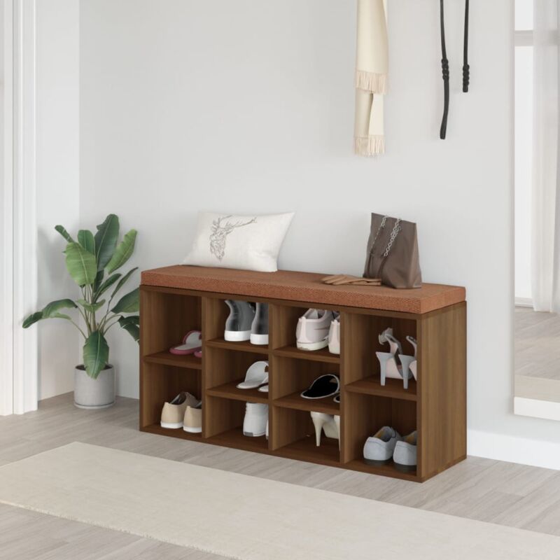 foto del prodotto scarpiera rovere marrone 103x30x48 cm in legno multistrato vidaxl