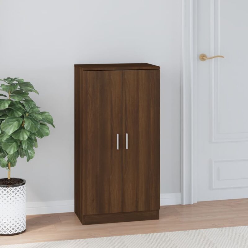 foto del prodotto scarpiera rovere marrone 55x35x108 cm in legno multistrato vidaxl