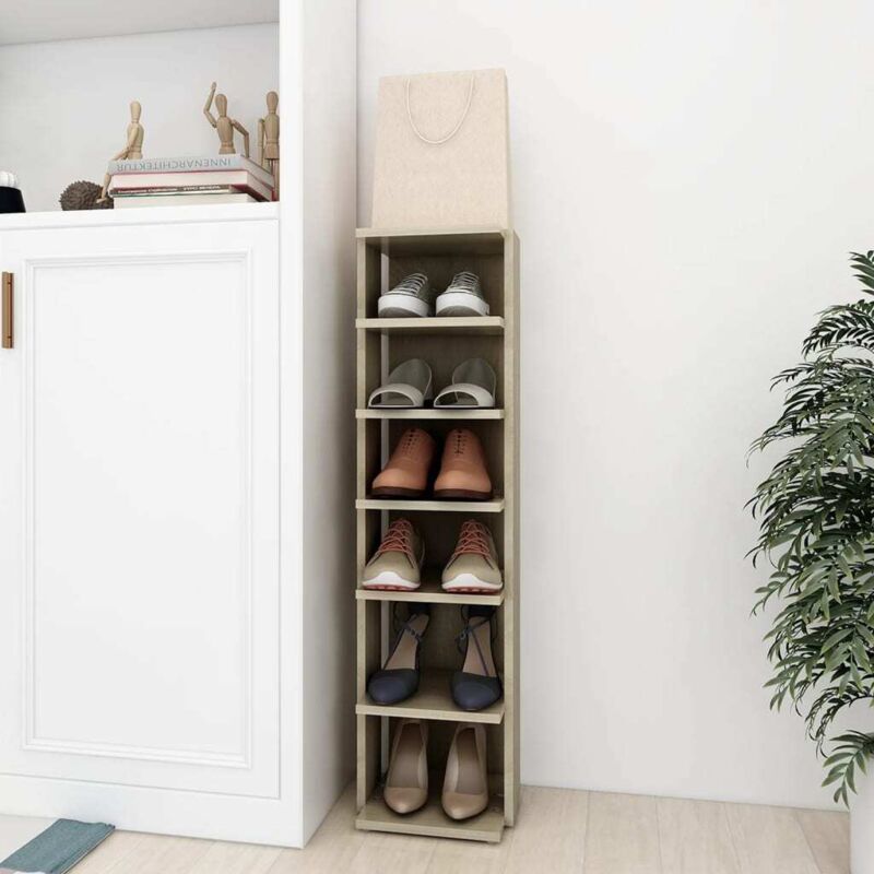 foto del prodotto scarpiera rovere sonoma 27,5x27x102 cm in legno multistrato vidaxl