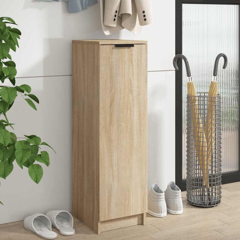 foto del prodotto scarpiera rovere sonoma 30x35x100 cm in legno multistrato vidaxl