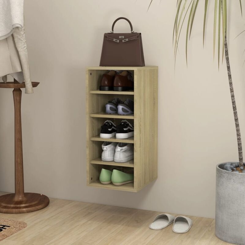 foto del prodotto scarpiera rovere sonoma 31,5x35x70 cm in truciolato vidaxl