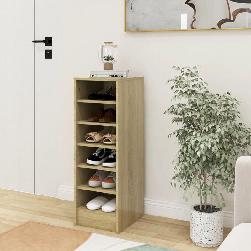 foto del prodotto scarpiera rovere sonoma 31,5x35x90 cm in truciolato vidaxl