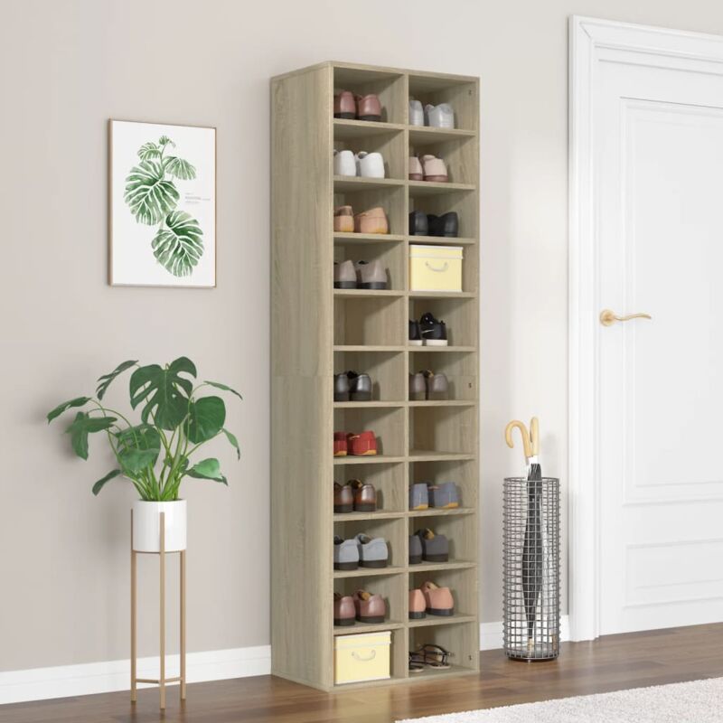 foto del prodotto scarpiera rovere sonoma 54x34x183 cm in truciolato vidaxl