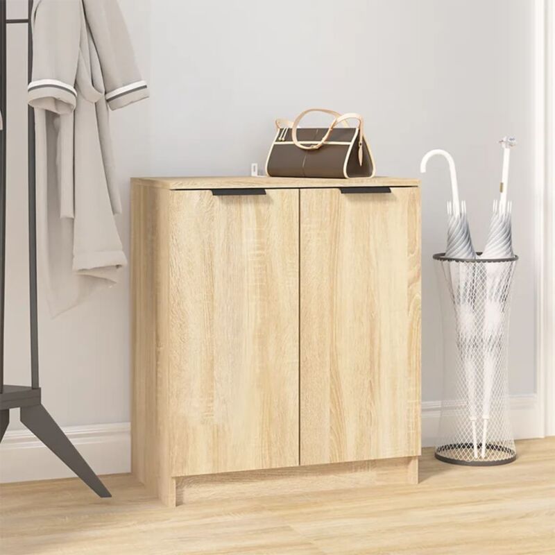 foto del prodotto scarpiera rovere sonoma 59x35x70 cm in legno multistrato vidaxl