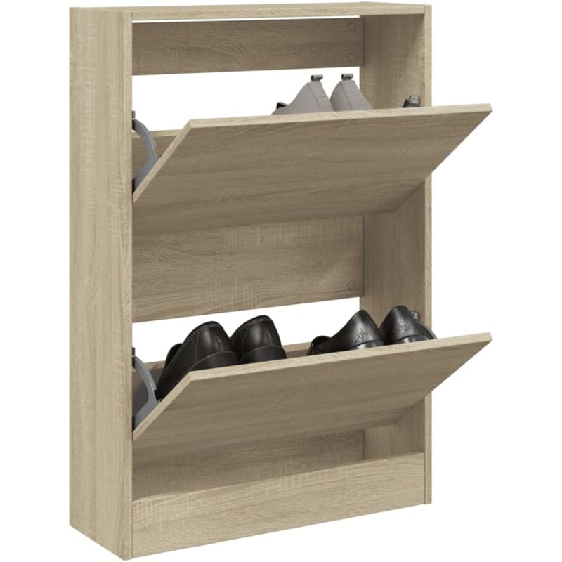 foto del prodotto scarpiera rovere sonoma 60x21x87,5 cm in legno multistrato vidaxl