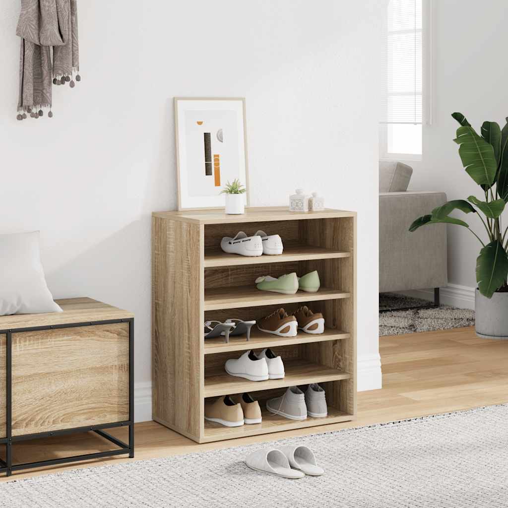 foto del prodotto scarpiera rovere sonoma 60x35x70 cm in truciolato vidaxl