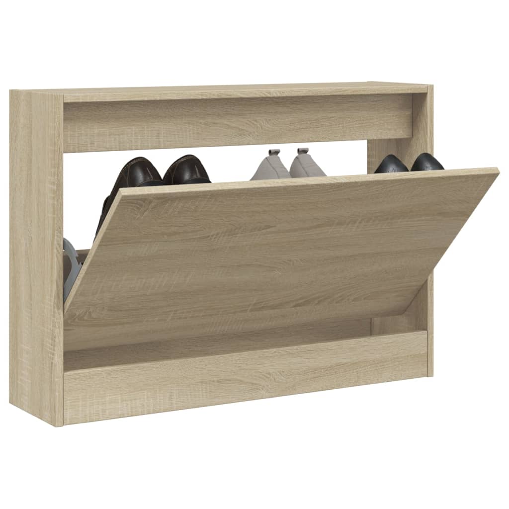 foto del prodotto scarpiera rovere sonoma 80x21x57 cm in legno multistrato