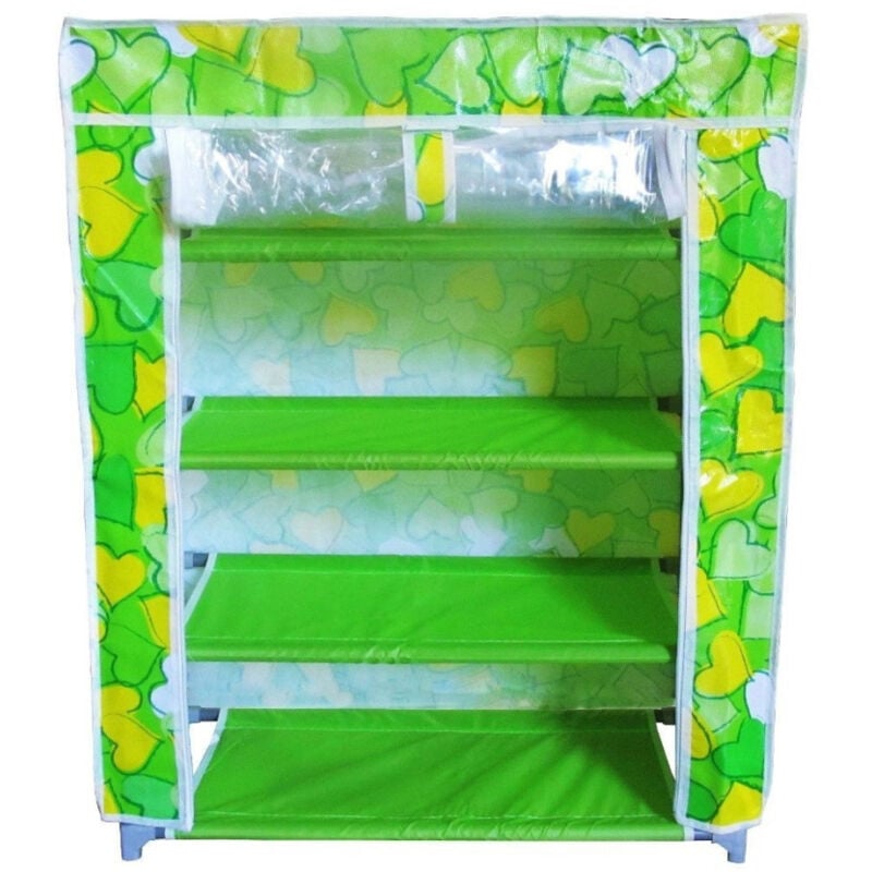 foto del prodotto scarpiera salvaspazio a 6 ripiani 106x60x30 in tessuto impermeabile portascarpe trade shop traesio