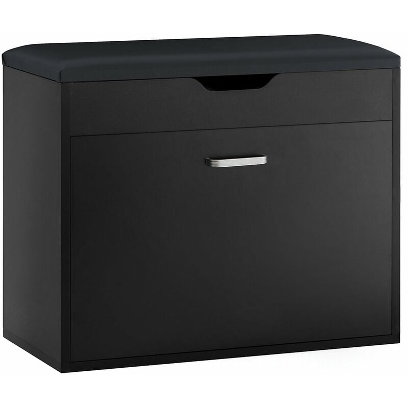 foto del prodotto scarpiera salvaspazio slim, portascarpe salvaspazio regolabili,scarpiere,scarpiera pieghevole l60p30a50 cm, nero fsr95 sch sobuy