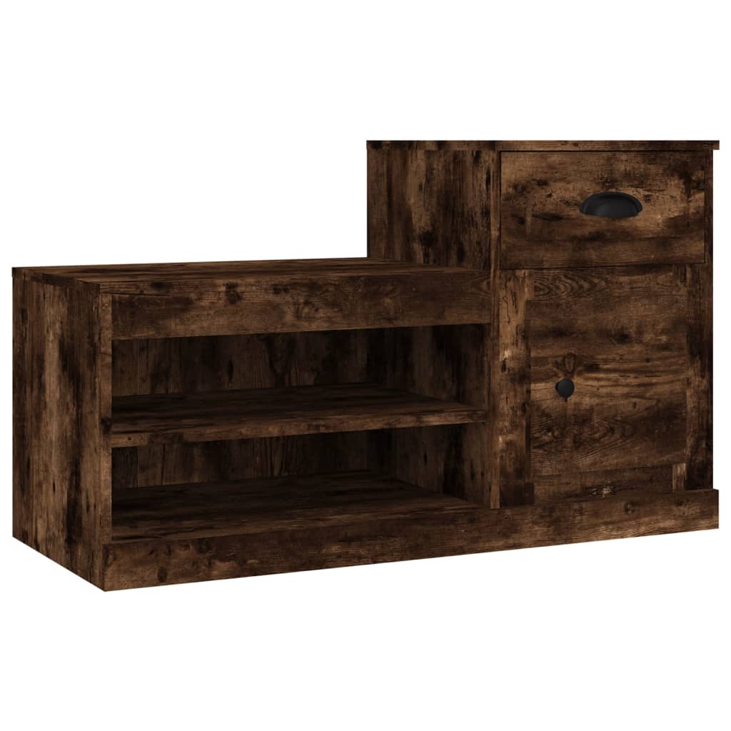 foto del prodotto scarpiera scarpiera mobile portaoggetti ingresso corridoio soggiorno 100 x 42 x 60 cm multistrato marrone 02 0021536