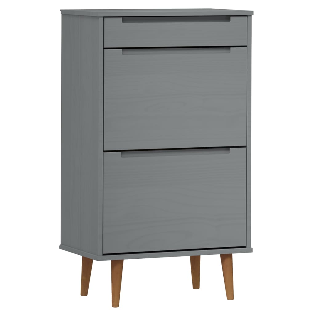 foto del prodotto scarpiera scarpiera mobile portaoggetti ingresso corridoio soggiorno 59,5 x 35 x 103 cm legno di pino grigio 02 0021897