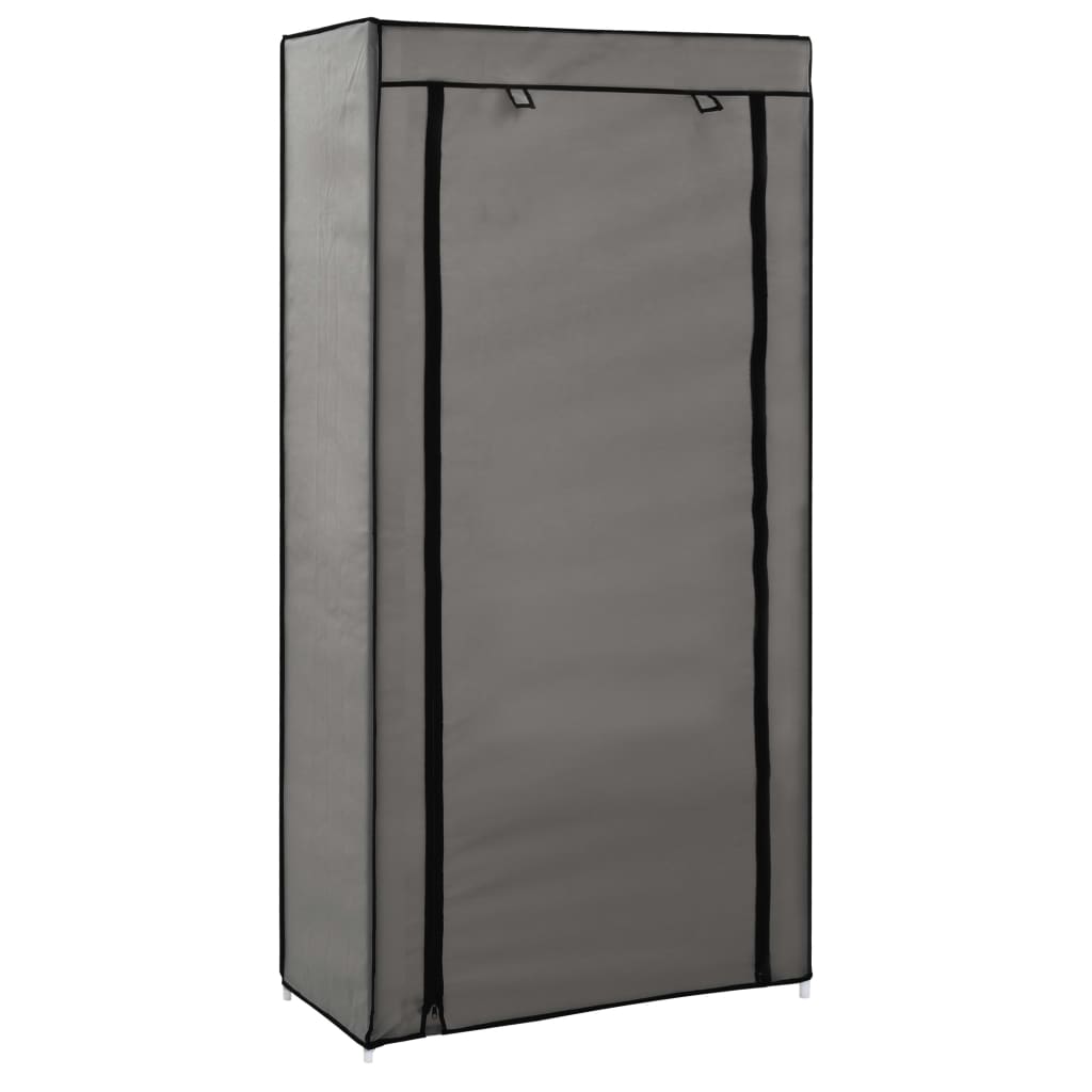 foto del prodotto scarpiera scarpiera mobile portaoggetti ingresso corridoio soggiorno con coperchio 58 x 28 x 106 cm tessuto grigio 02 0021411