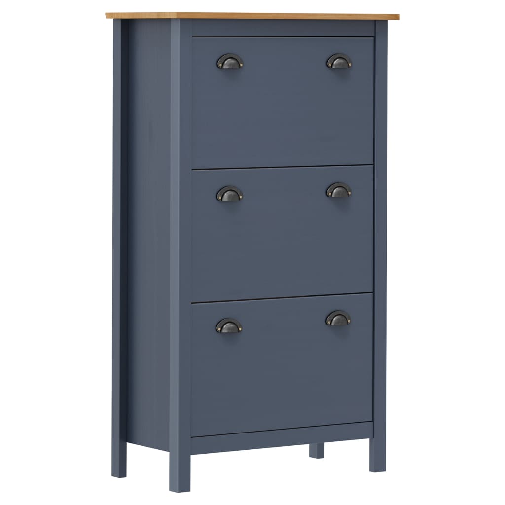 foto del prodotto scarpiera scarpiera mobile portaoggetti ingresso corridoio soggiorno hill 72 x 35 x 124 cm legno massello di pino grigio 02 0021868