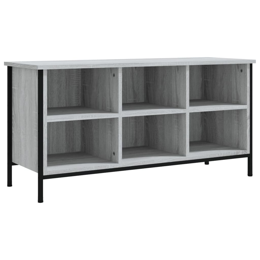 foto del prodotto scarpiera scarpiera mobile portaoggetti ingresso corridoio soggiorno sonoma 100 x 35 x 50 cm multistrato grigio 02 0022042