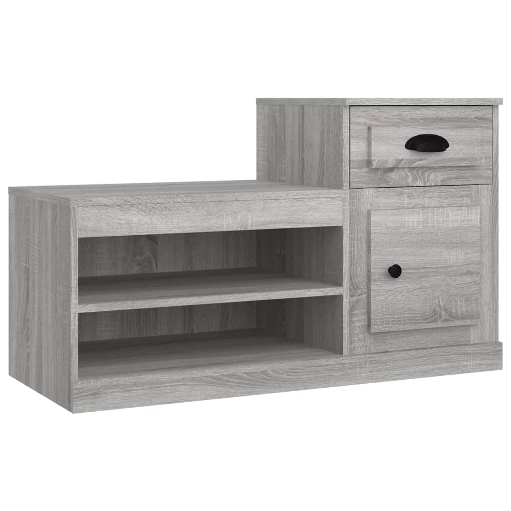 foto del prodotto scarpiera scarpiera mobile portaoggetti ingresso corridoio soggiorno sonoma 100 x 42 x 60 cm multistrato grigio 02 0022044