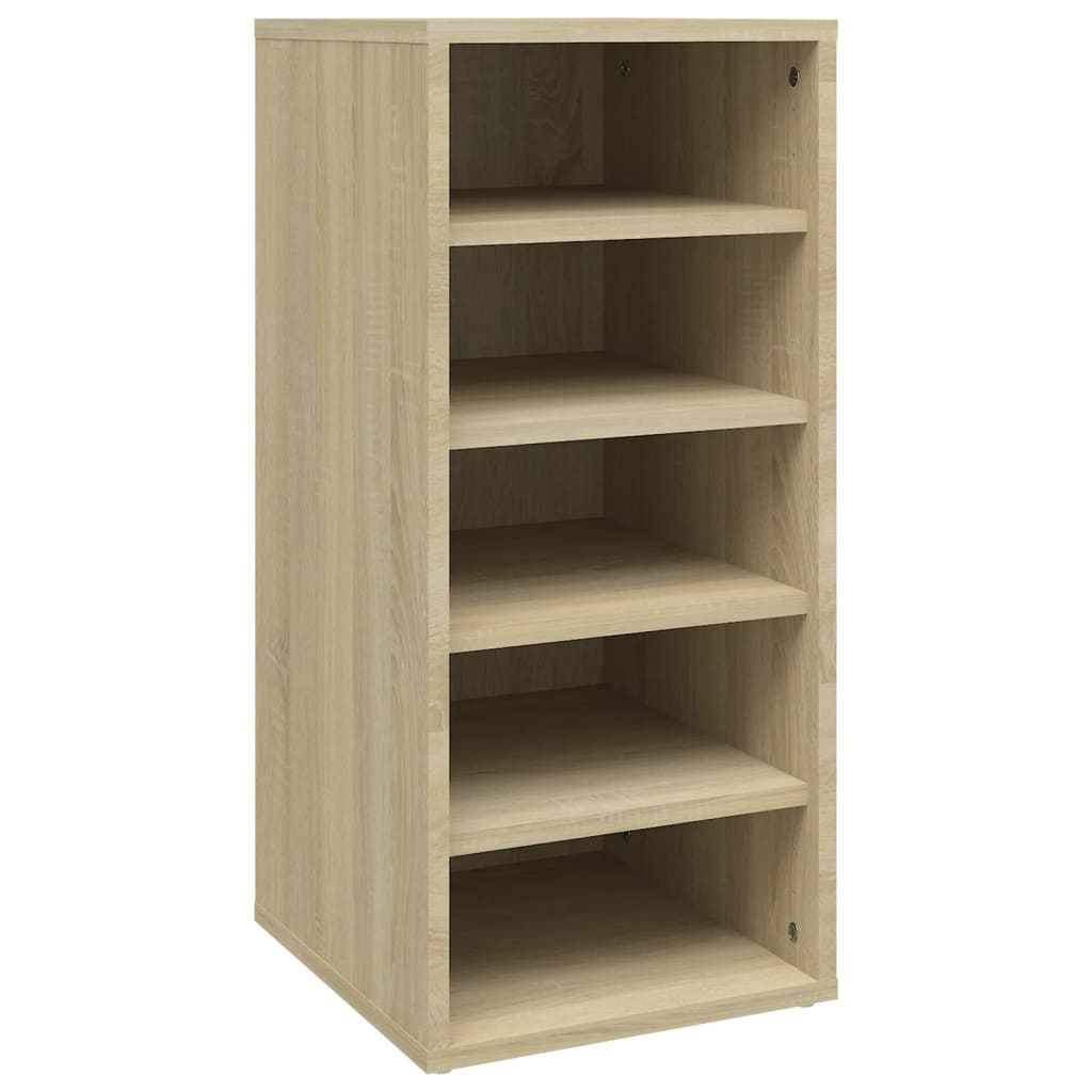 foto del prodotto scarpiera scarpiera mobile portaoggetti ingresso corridoio soggiorno sonoma 31,5 x 35 x 70 cm multistrato marrone 02 0021692