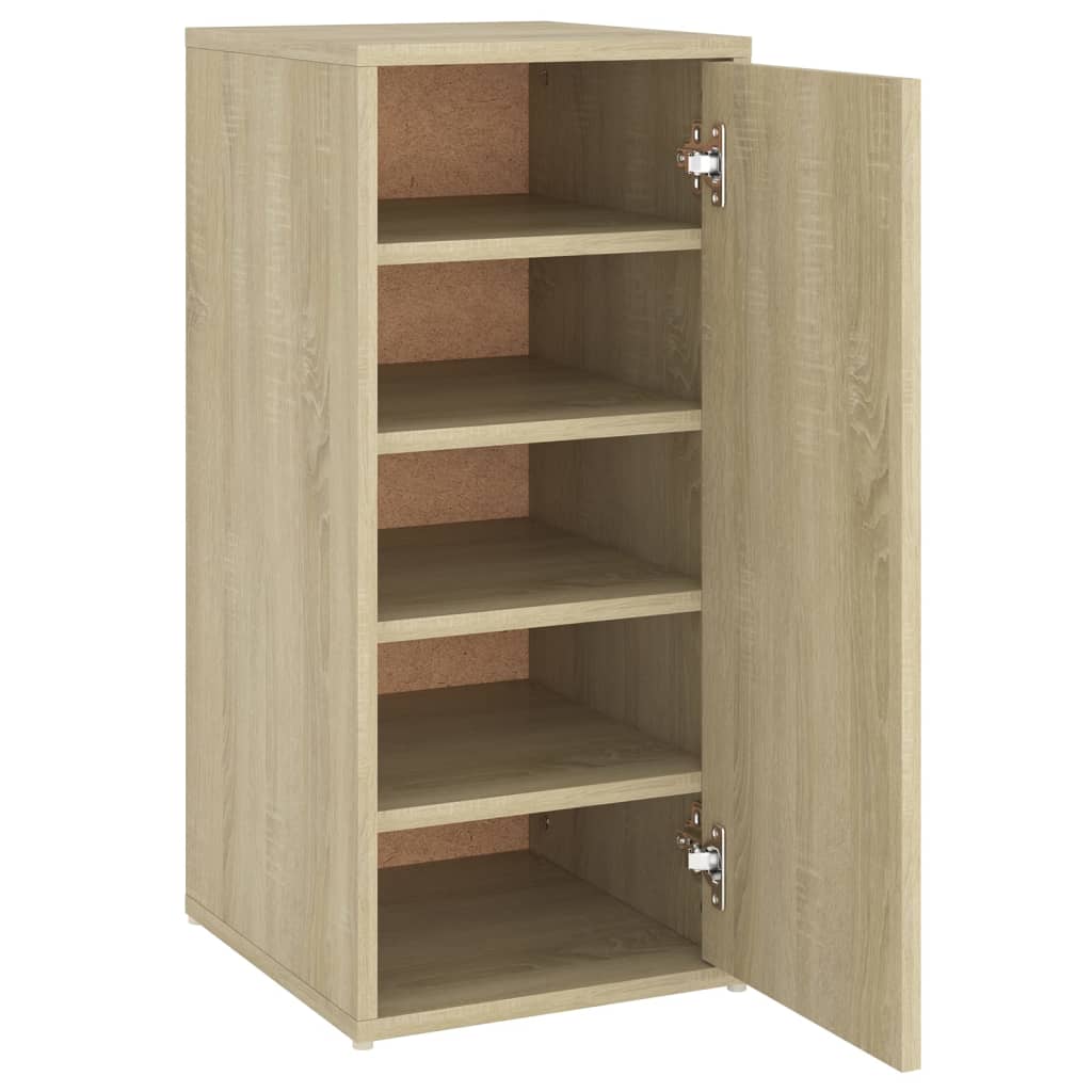 foto del prodotto scarpiera scarpiera mobile portaoggetti ingresso corridoio soggiorno sonoma 32 x 35 x 70 cm truciolato marrone 02 0021694