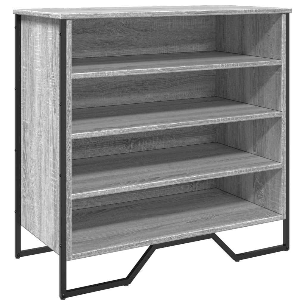 foto del prodotto scarpiera scarpiera mobile portaoggetti ingresso corridoio soggiorno sonoma 80 x 38 x 78 cm derivati del legno sonoma grigio 02 0022101