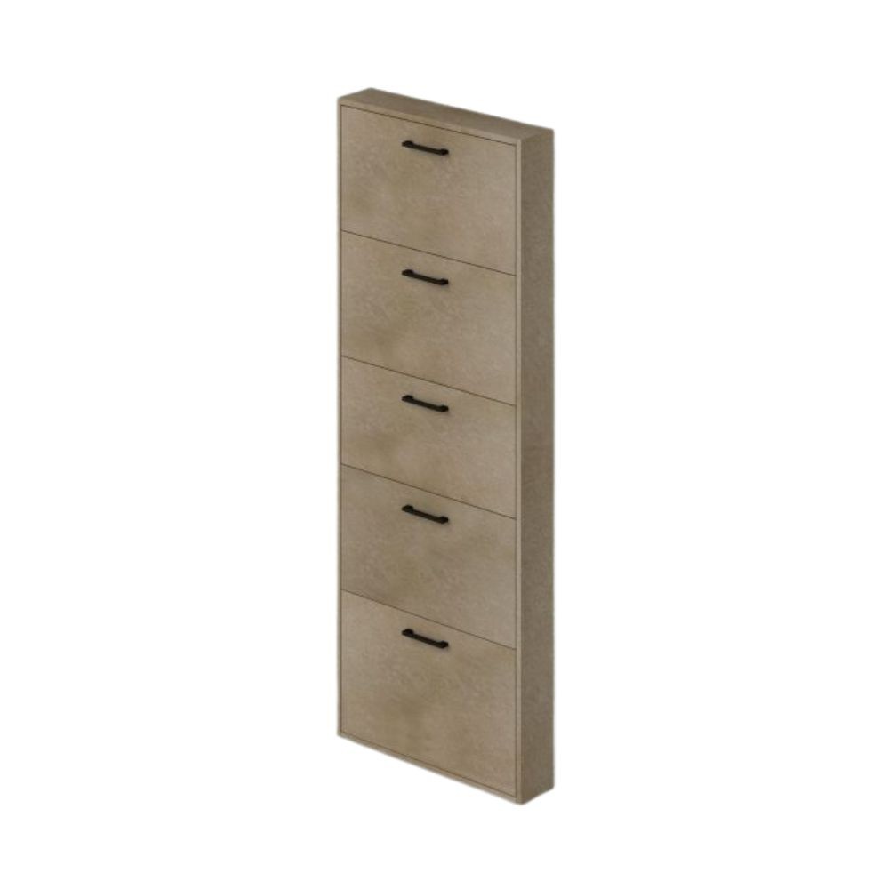 foto del prodotto scarpiera serena 5 ante slim salvaspazio 180x65x15 colore argilla