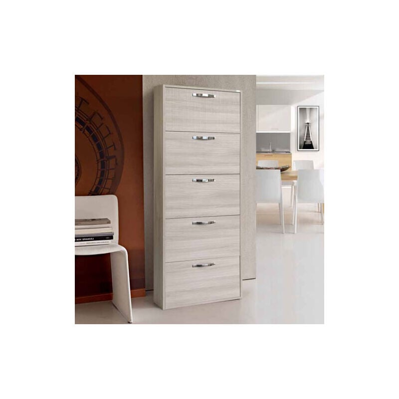 foto del prodotto scarpiera serena 5a cm.65x15x180 olmo