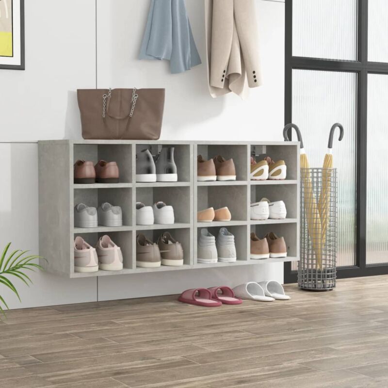 foto del prodotto scarpiere 2 pz grigie cemento 52,5x30x50 cm vidaxl