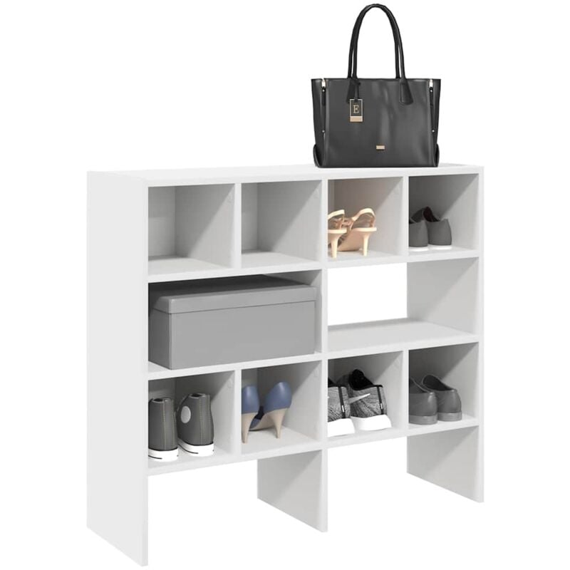foto del prodotto scarpiere 2 pz impilabili bianche 89,5x30x40 cm vidaxl