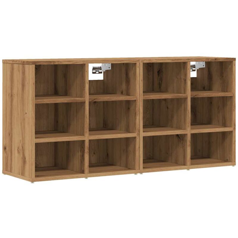 foto del prodotto scarpiere 2 pz rovere artigianale 52x30x50 cm vidaxl