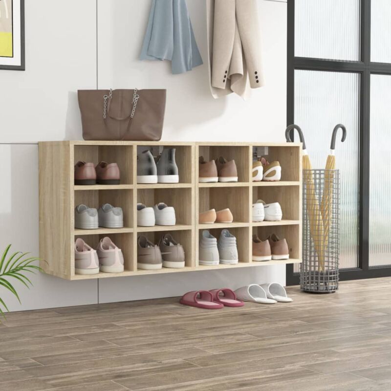foto del prodotto scarpiere 2 pz rovere sonoma 52,5x30x50 cm vidaxl