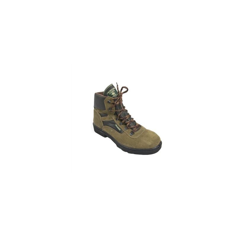 foto del prodotto scarponcino da trekking in pelle scamosciata color cachi, mod. 8000 2000 t.44 canne segarra