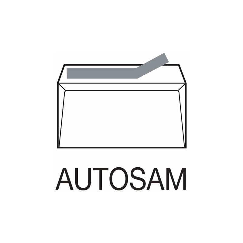 foto del prodotto scatola 100 sacchetti radiografici 370x450 offset bianco 100 g autosam autoadesivo con striscia di silicone sam 147554