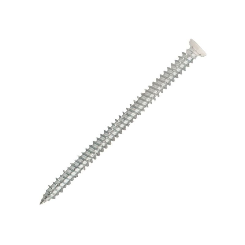 foto del prodotto scatola 100 viti per calcestruzzo a fissaggio diretto 7,5x132 mm scell it testa svasata bianca t30 vfd75132f