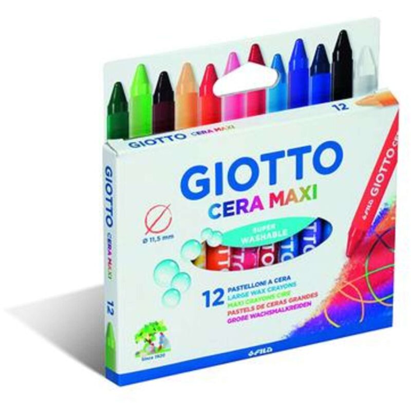foto del prodotto scatola 12 pastelli a cera maxi 2912 x10