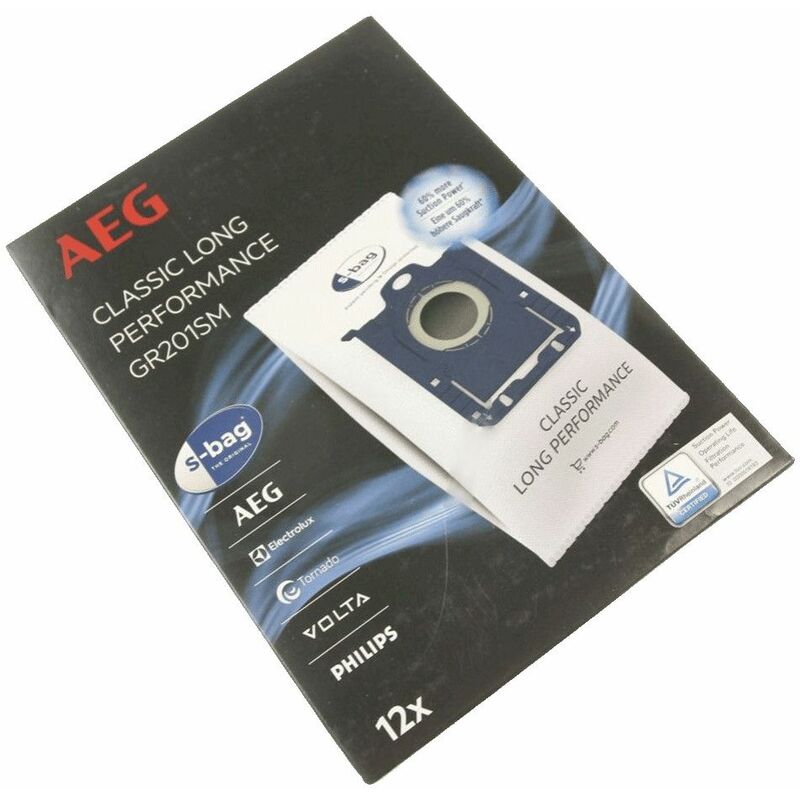 foto del prodotto scatola 12 sacchetti 1 filtro gr201sm aspirapolvere aeg 4347915