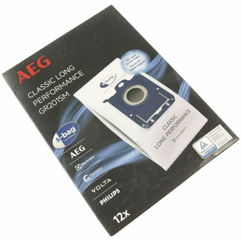 foto del prodotto scatola 12 sacchetti 1 filtro gr201sm aspirapolvere aeg 43479157319599031788