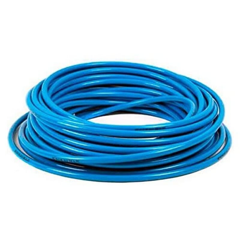 foto del prodotto scatola 25mt tubo poliuretano azzurro 6x8