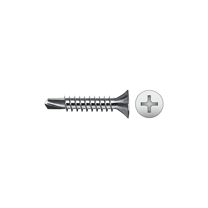 foto del prodotto scatola 500 pz punte svasate philips din ref 7504p 4,2x16 zincato cello