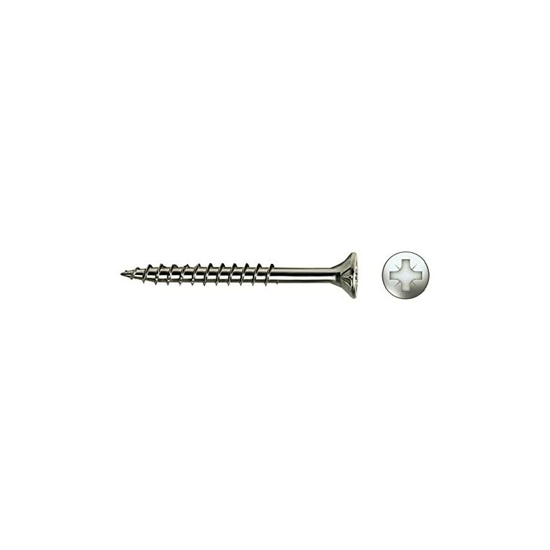foto del prodotto scatola 500 pz. vite in legno avell. pozi din ref vlox 4x45 zinco. lubr. cello