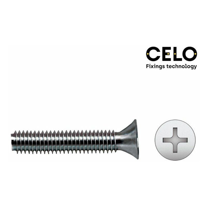 foto del prodotto scatola 500 pz. vite metrica, svasata, philips din ref 965 4x10 zincata cello