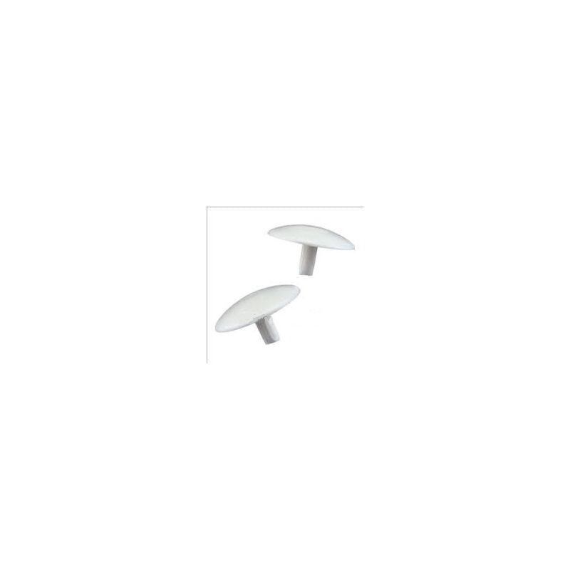 foto del prodotto scatola 500 tappi per viti con foro 2.4 heco bianco 9010 12 mm 19874