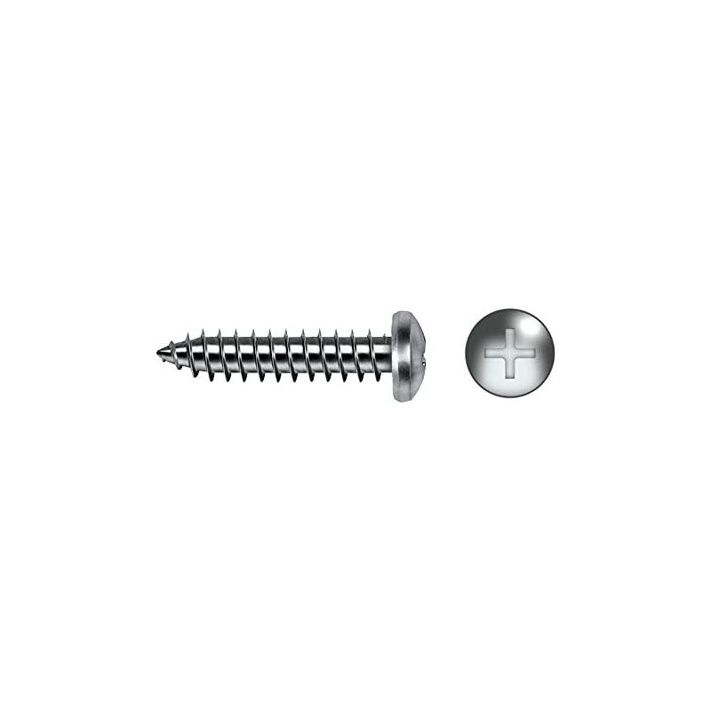 foto del prodotto scatola 500un vite.vite per lamiera philips din ref 7981 4,8x13 zincata cello
