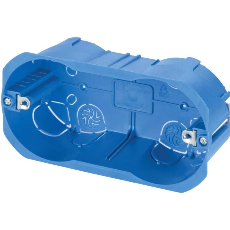 foto del prodotto scatola 504 da incasso, per pareti leggere, in tecnopolimero, 4 moduli, blu, serie 340 elettrocanali ec34004